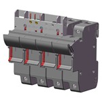 Houder voor cilindrische zekering Eaton 3P+N 14x51  Micro Switch Fuse Holde